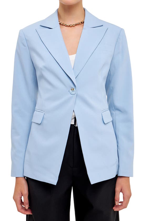 GREY LAB ONE-BUTTON BLAZER