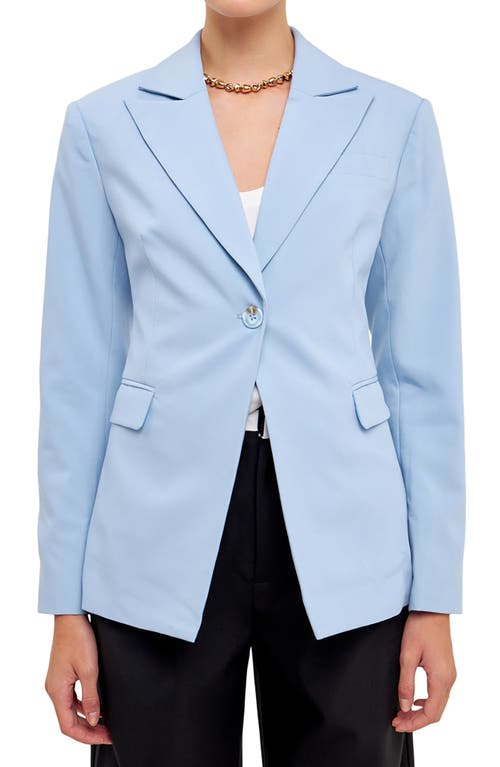 Grey Lab One-Button Blazer in Light Blue at Nordstrom, Size X-Small