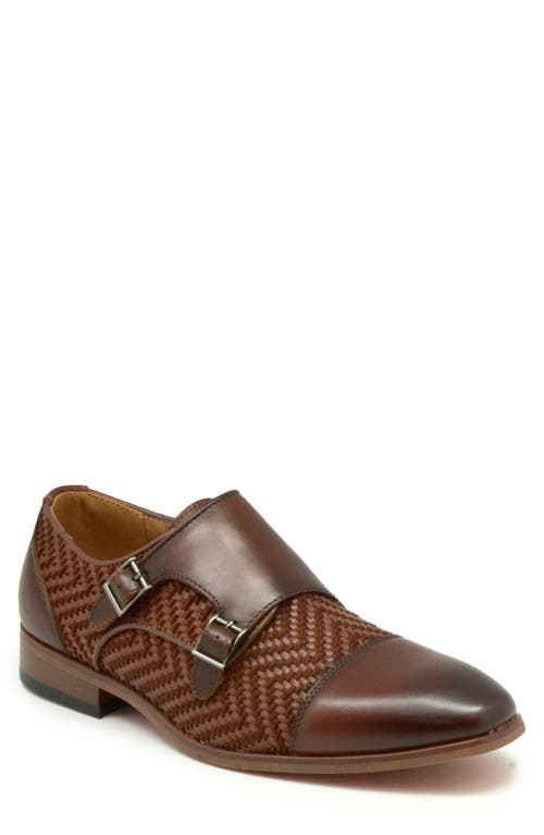 La Milano Wakefield Double Monk Strap Shoe In Brown