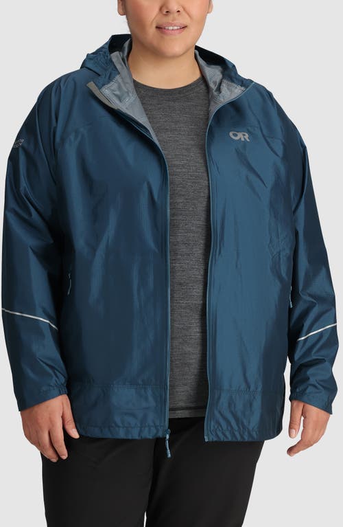 Shop Outdoor Research Helium Rain Ultralight Jacket In Harbor