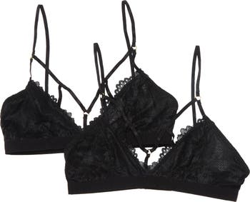 Honeydew Intimates Cage Front Bralette - Pack of 2
