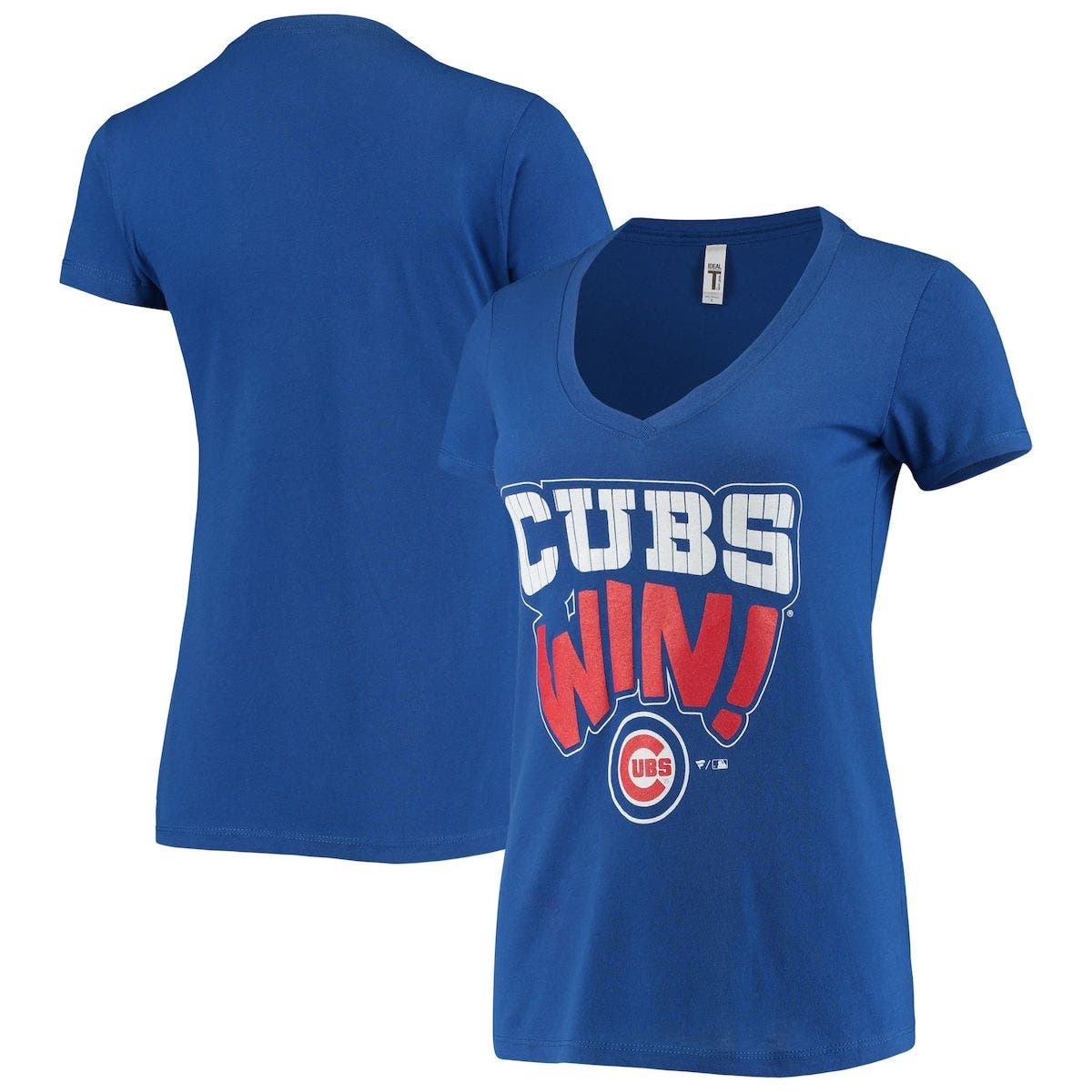 BREAKINGT Women's Royal Chicago Cubs Hometown Tri-Blend V-Neck T-Shirt at Nordstrom