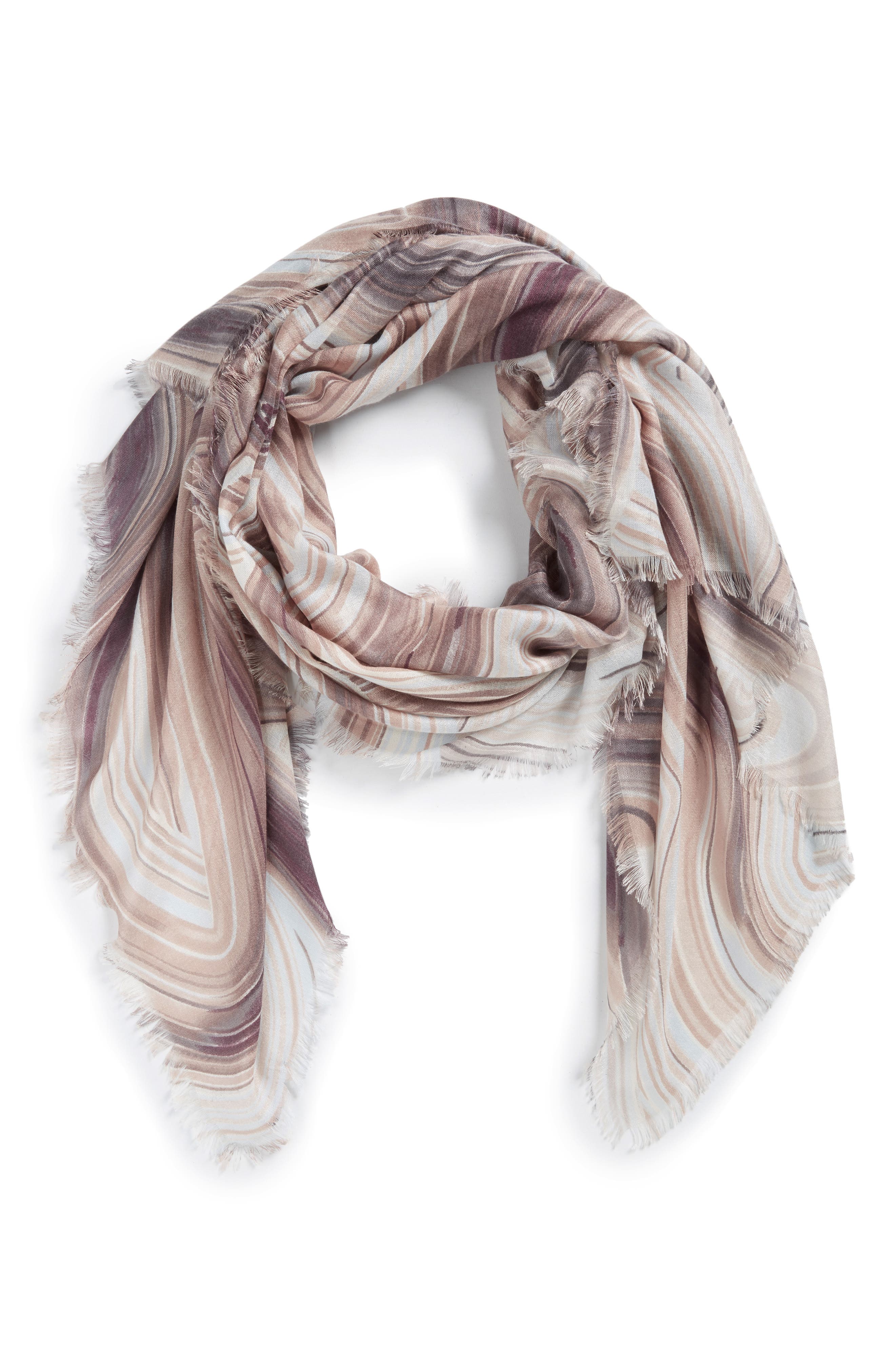 Nordstrom Abstract Print Cashmere & Silk Scarf Nordstrom