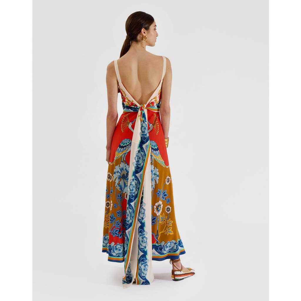 La Doublej Slip-around Dress Taormina Placée Rust In Taormina Placée Rust