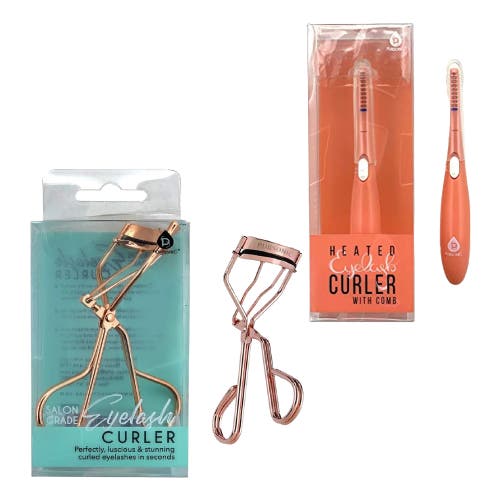 Pursonic Salon Grade Eyelash Curler & Heated Eyelash Curler With Comb Bundle In Multicolor