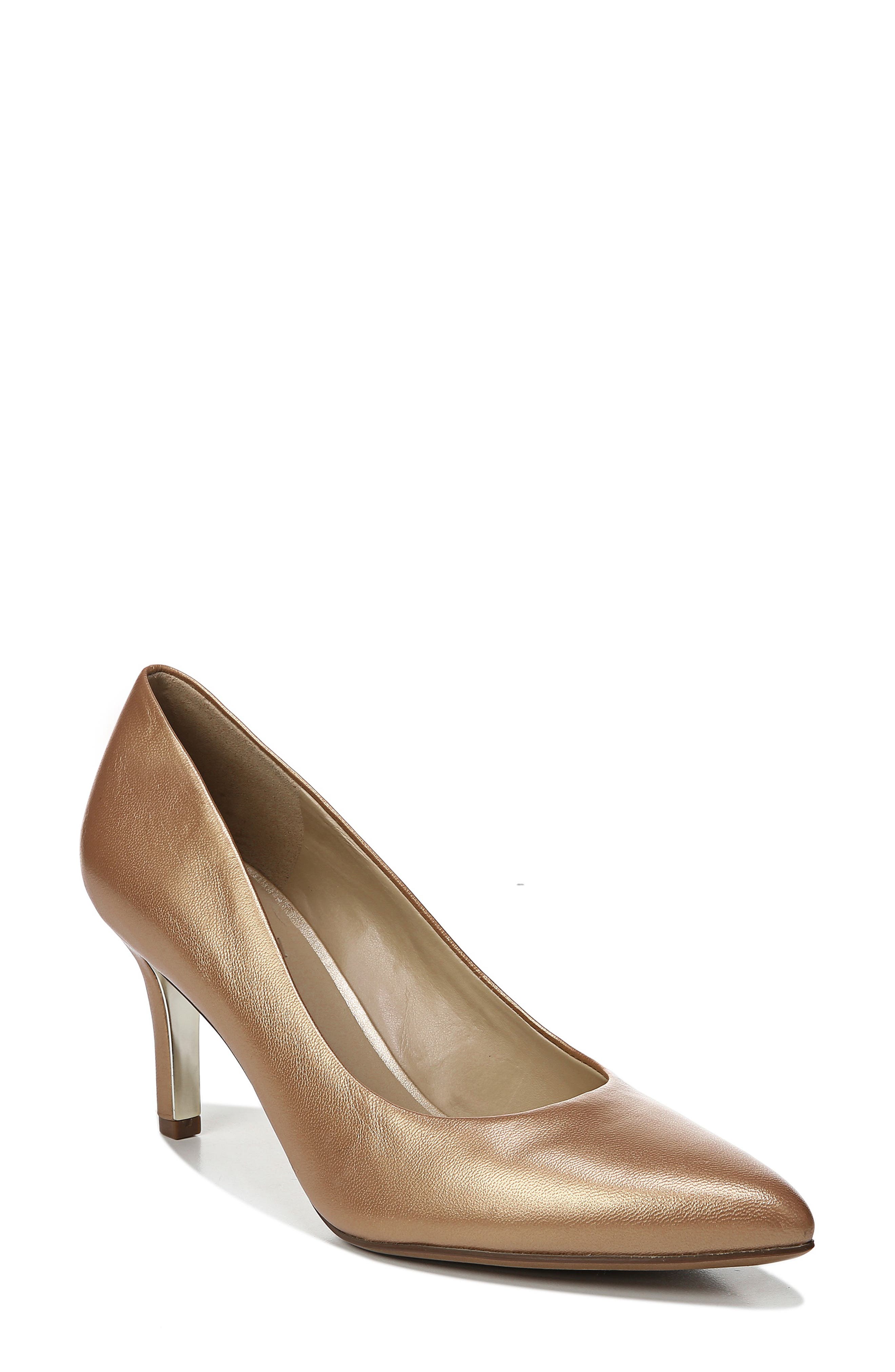 cream pointed toe heels