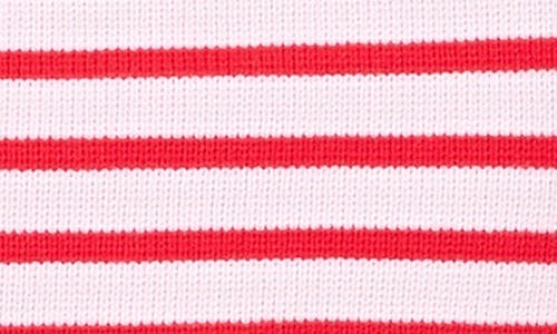 English Factory Stripe Miniskirt In Pink/red