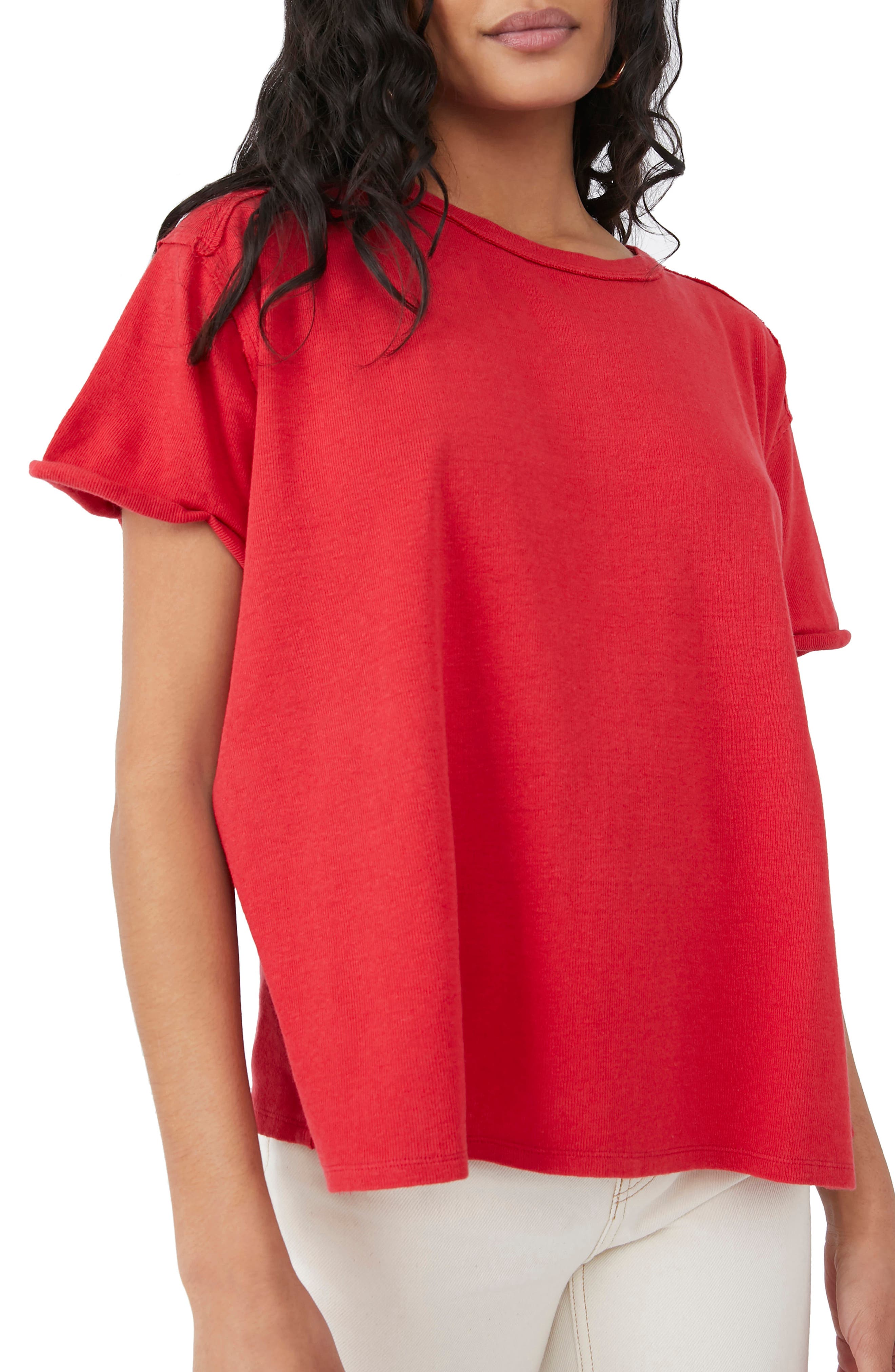 cute red blouse shirt