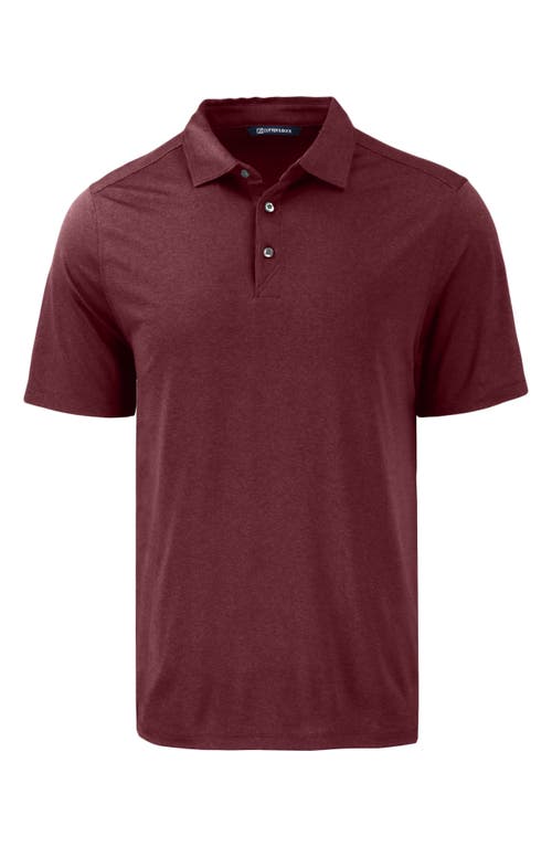 Shop Cutter & Buck Comfort Performance Jersey Polo In Bordeaux