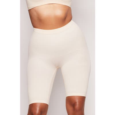 Plus Size Skims Sculpting Seamless Above The Knee Shorts, X/5X - Beige