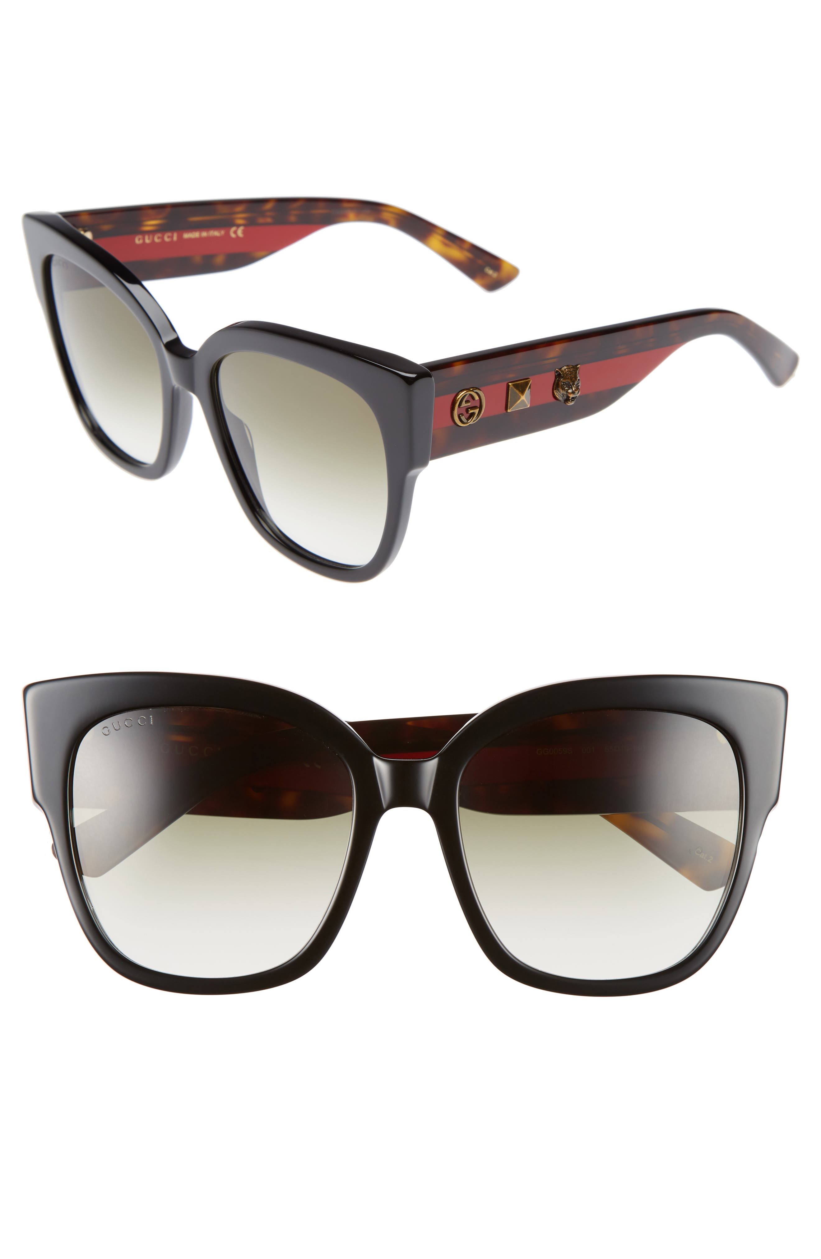 gucci oversized butterfly sunglasses