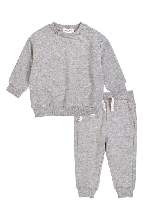 MILES THE LABEL Basics Sweatshirt & Joggers Set in Heather Grey 