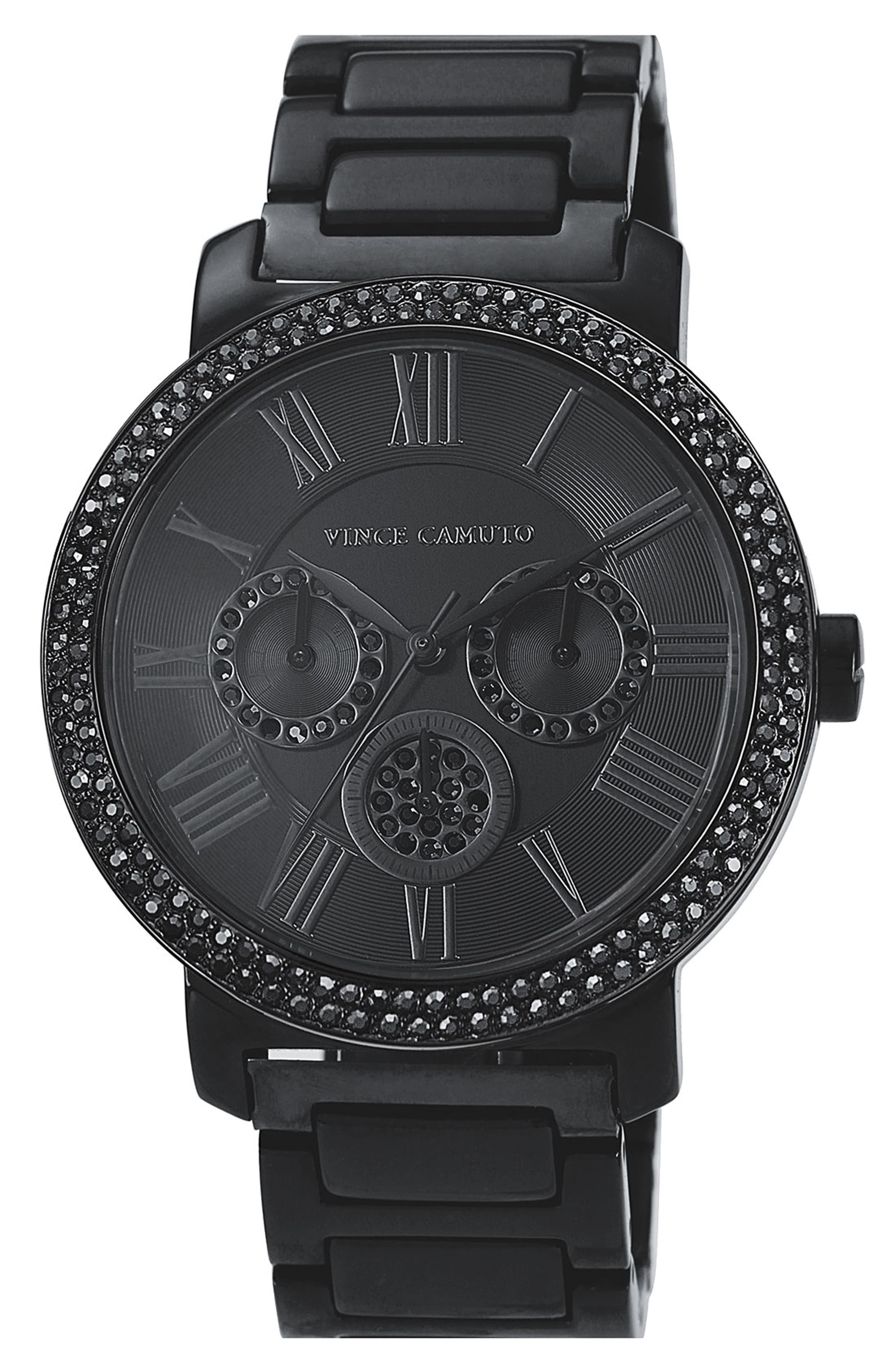 Vince Camuto Crystal Bezel Chronograph Bracelet Watch, 42mm | Nordstrom