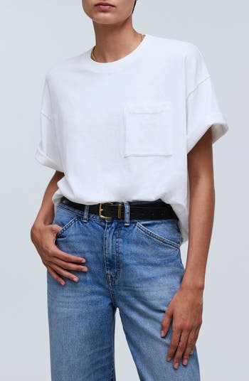 Madewell Garment-Dyed Oversize Cotton Pocket T-Shirt | Nordstrom