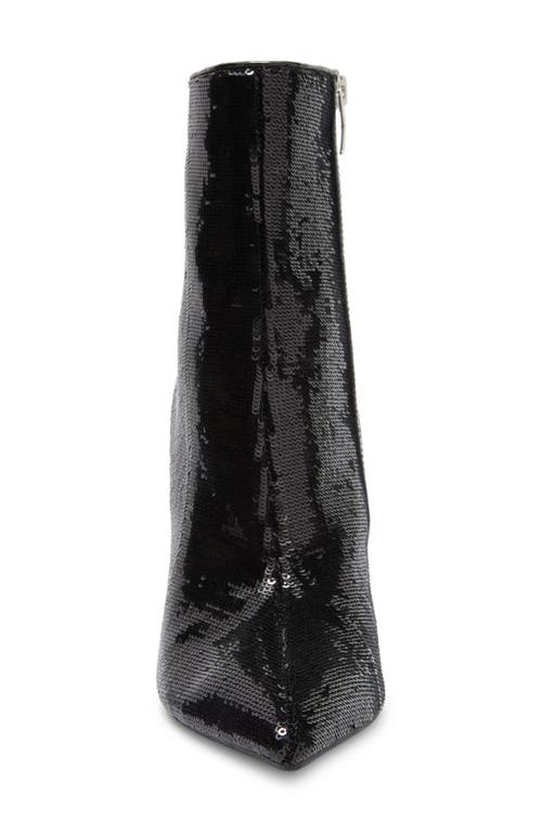 Nine West Baey Pointed Toe Bootie In Black/black