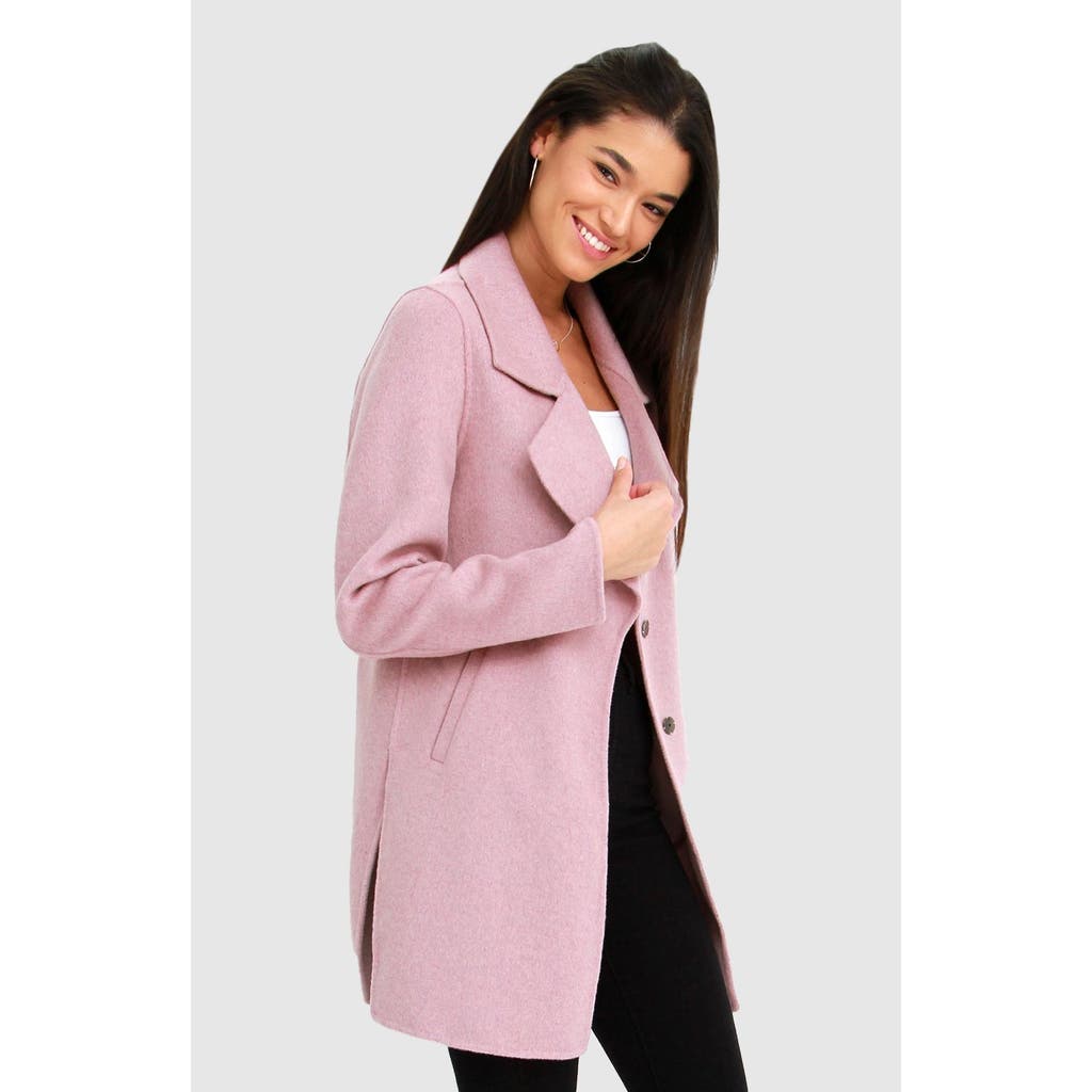 Belle & Bloom Exboyfriend Wool Blend Oversized Jacket In Oat