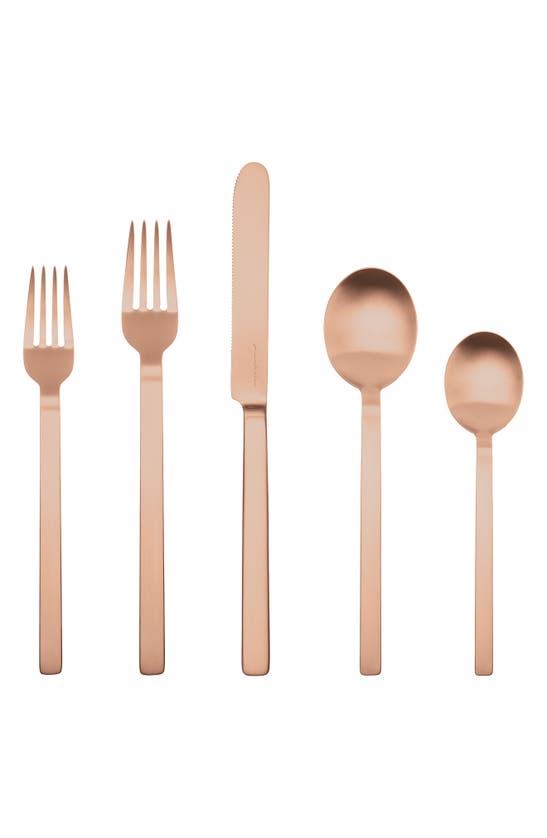 Mepra Stile Ice 5-piece Place Setting In Rose Gold