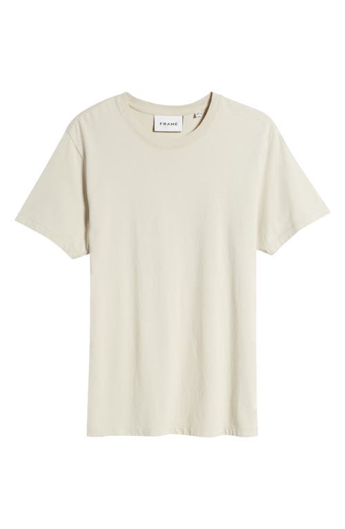 Frame Relaxed Cotton T-shirt In Washed Off White
