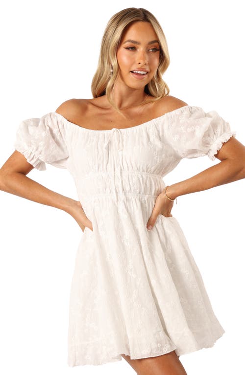 Petal And Pup Petal & Pup Prive Embroidered Minidress In White
