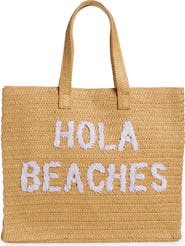 btb Los Angeles Hola Beaches Straw Tote | Nordstrom