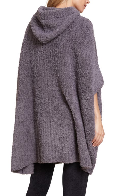 Shop Barefoot Dreams Cozychic® Ribbed Hooded Poncho In Carbon