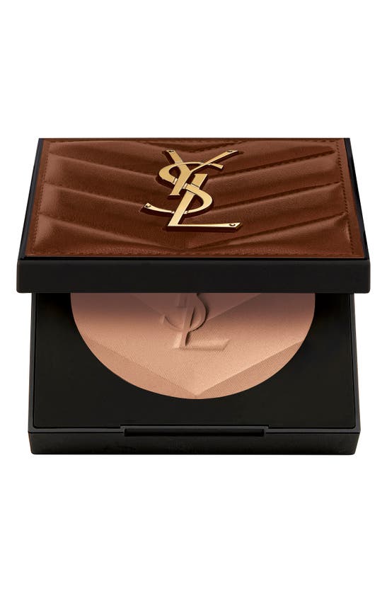 Shop Saint Laurent Yves  All Hours Hyper Bronzer Ultimate Couture Clutch In 01 Light Sepia