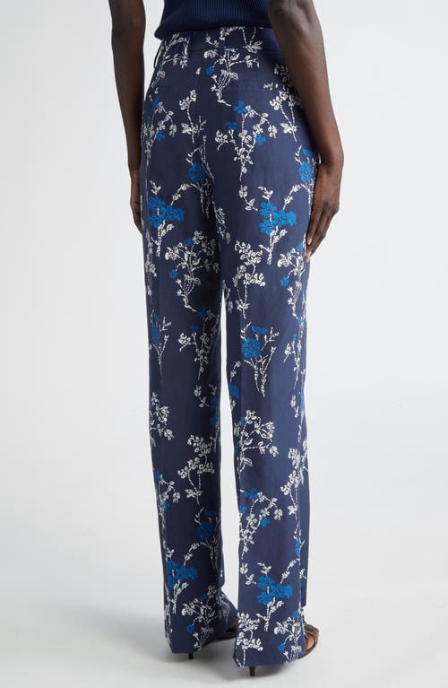 LAFAYETTE 148 LAFAYETTE 148 NEW YORK GATES FLORAL SILK & LINEN TROUSERS 