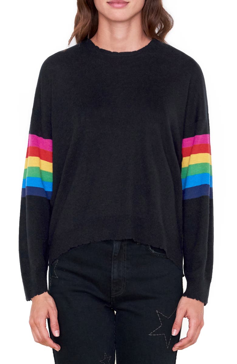 Sundry Rainbow Stripe Wool & Cashmere Sweater | Nordstrom