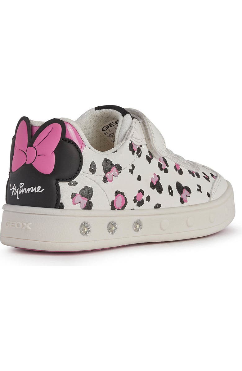 Geox x Disney Minnie Mouse Skylin Light-Up Sneaker, Alternate, color, 