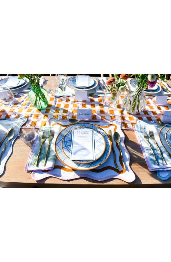Misette Squiggle 5-piece Flatware Set In Matte Gold