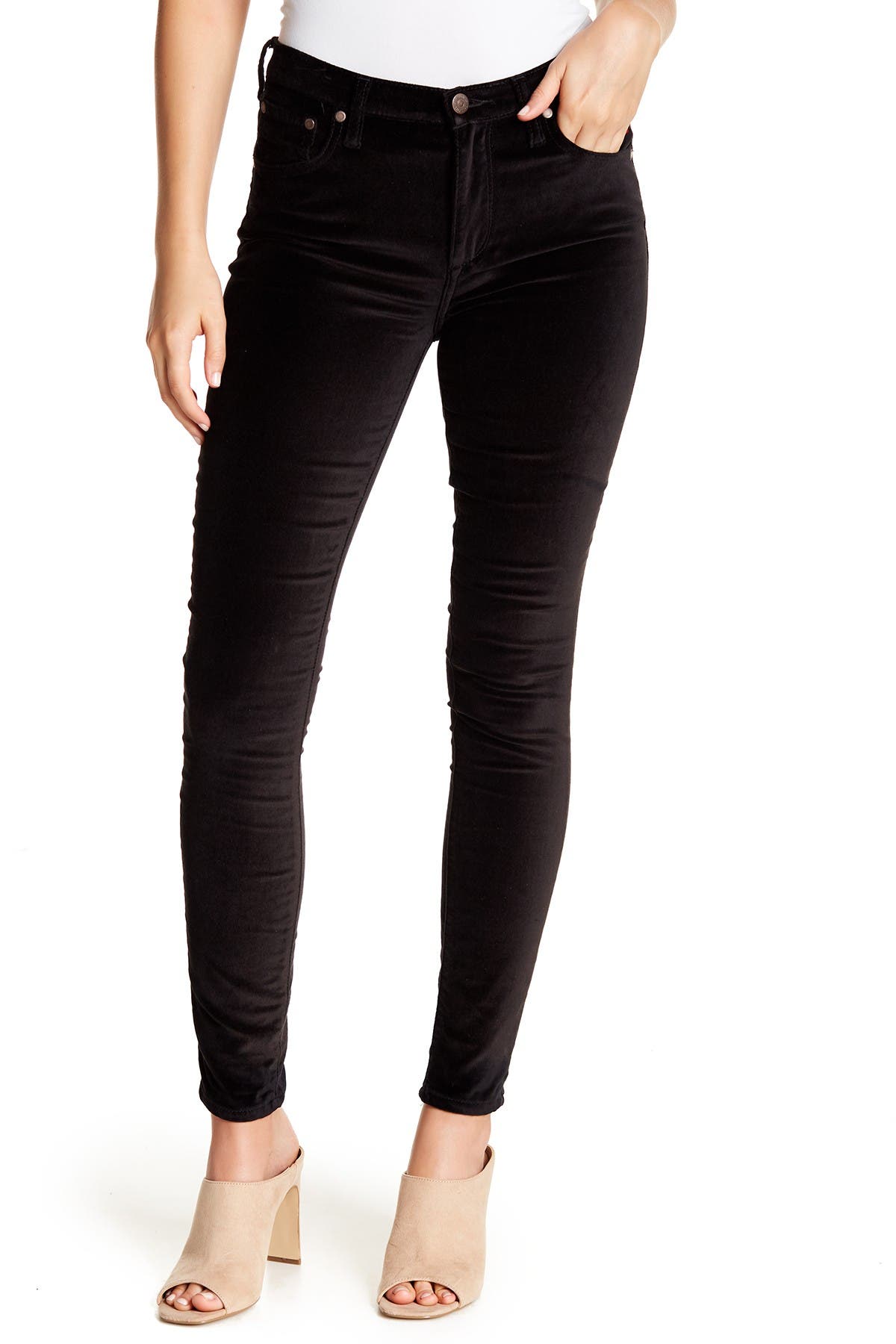 velvet skinny jeans