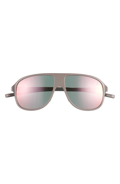 Boldie 57mm Pilot Sport Sunglasses in Matte Light Brown /Gradient