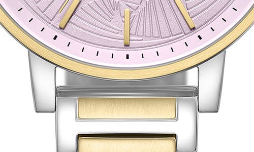Bcbg Max Azria 3-hand Quartz Bracelet Watch, 38mm In Gold/silver
