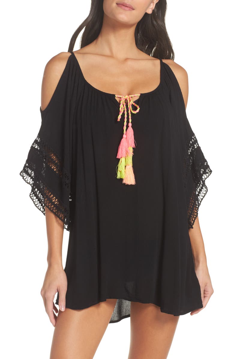 Surf Gypsy Cold Shoulder Cover-Up Tunic | Nordstrom