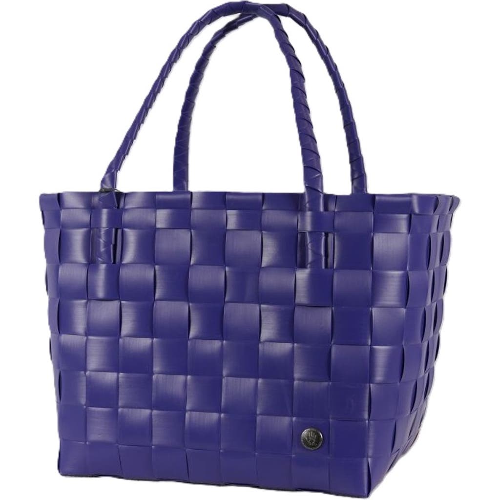 Handed By Paris Recycled Plastic Tote Bag In Dark Violet
