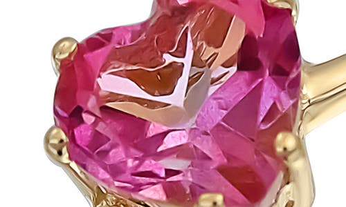 Shop Bony Levy 14k Gold Pink Topaz Heart Ring In 14k Yellow Gold