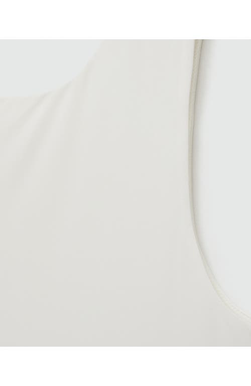Mango Sleeveless Bodysuit In White