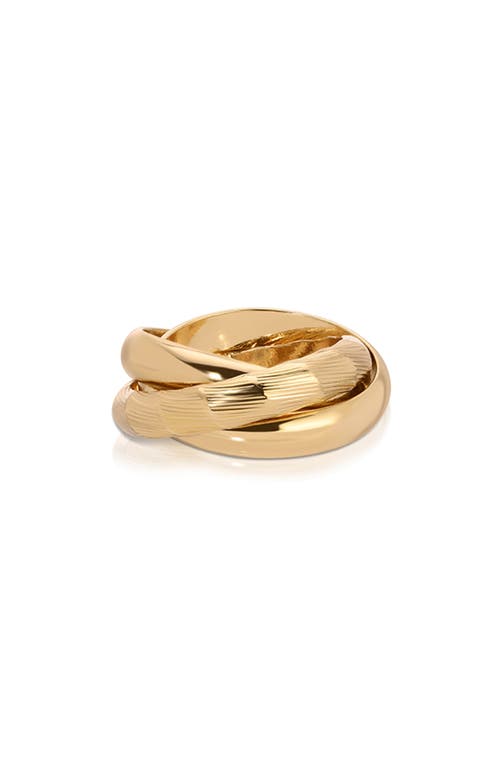 Shop Ettika Don't Get It Twisted Ring In Gold