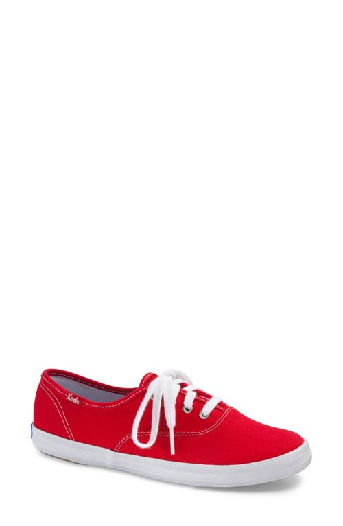 UPC 044209535765 product image for Keds® 'Champion' Canvas Sneaker in Red Canvas at Nordstrom, Size 6 | upcitemdb.com