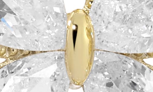 Eye Candy Los Angeles Jolie Cubic Zirconia & Imitation Pearl Drop Earrings In Gold