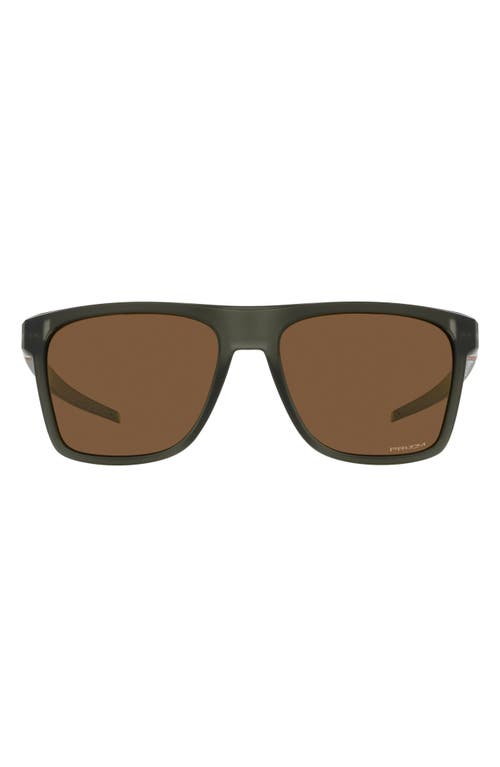 Oakley Leffingwell 57mm Prizm Rectangular Sunglasses in Bronze at Nordstrom
