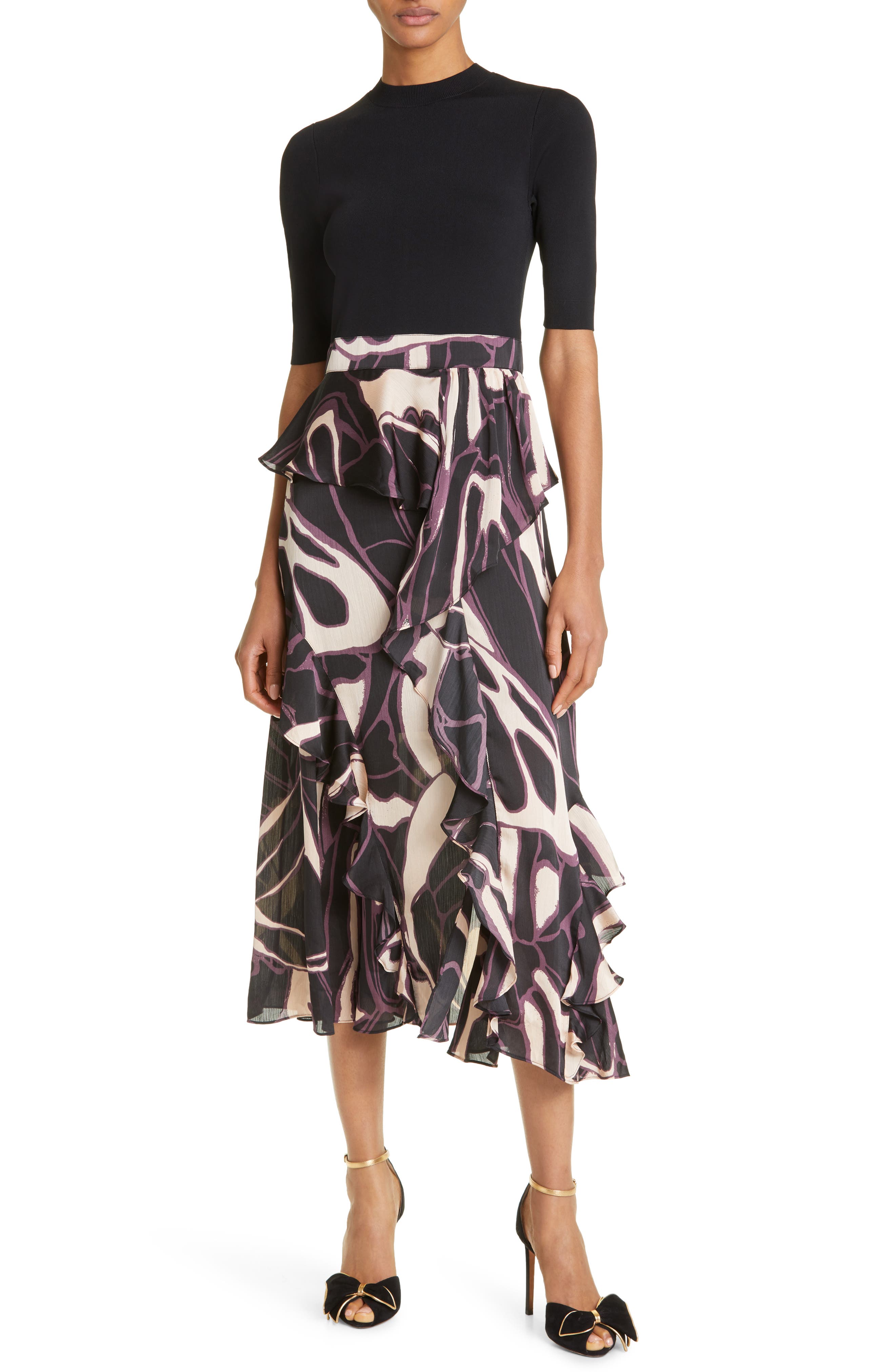 ted baker london fit and flare dress