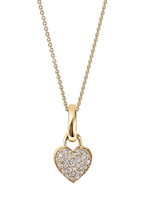 Cast Baby Heart Diamond Pendant Necklace in Gold at Nordstrom, Size 18
