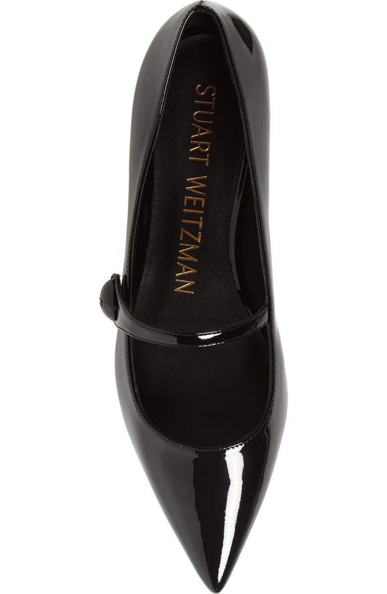 Stuart Weitzman Pointed Toe Mary Jane Flat, Alternate, color,