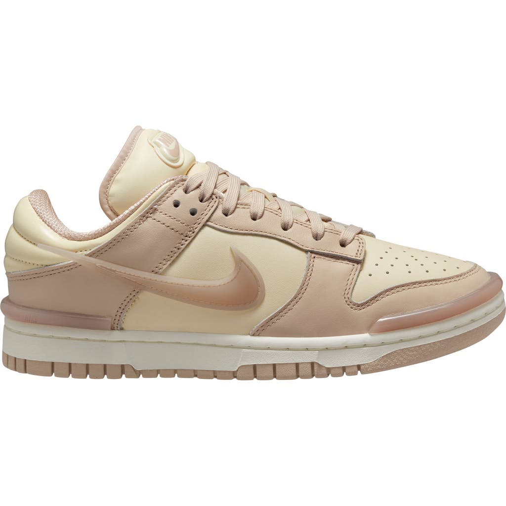 Nike Dunk Low Twist Sneaker In Coconut Milk/sand Drift/pink