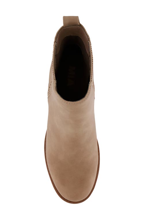 Mia Womens Stretch Manmade Chelsea Boots In Sahara