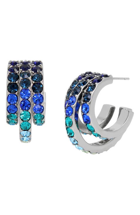 Brighton Blue Rhinestone Earrings