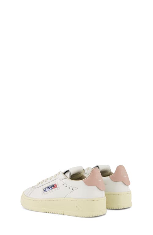 Shop Autry Kids' Dallas Low Sneaker In Four White