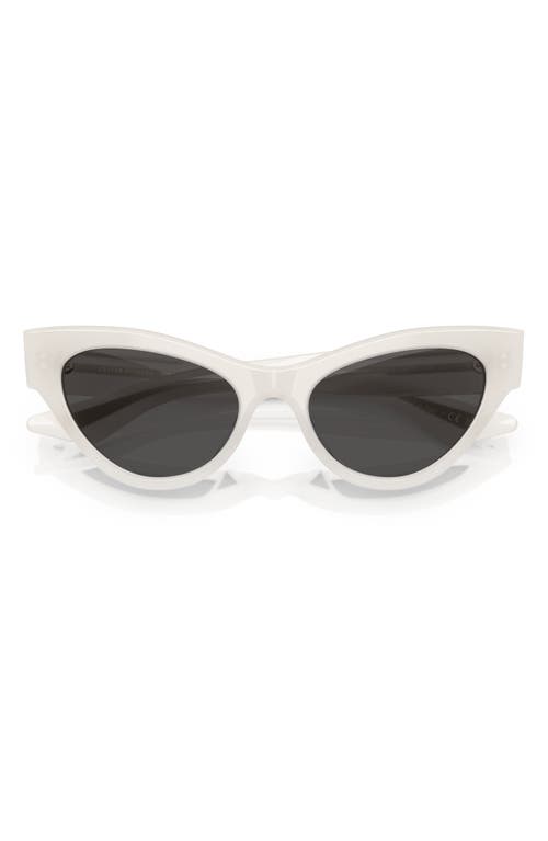 Shop Oliver Peoples X Khaite 54mm Cat Eye Sunglasses In White Grey