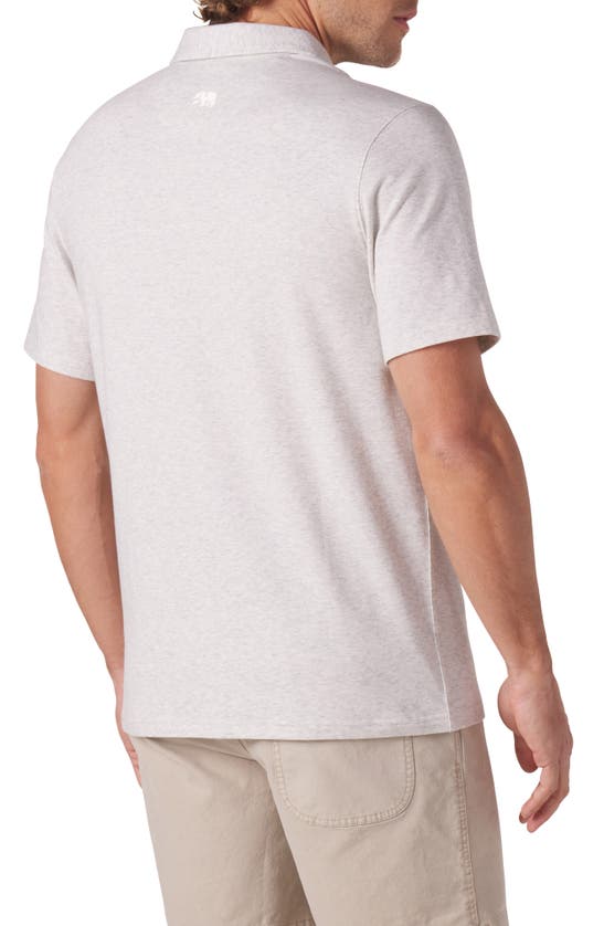 The Normal Brand Puremeso Solid Short Sleeve Knit Button-up Shirt In Stone